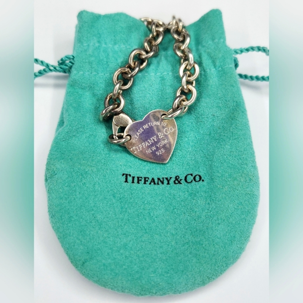 Return to Tiffany Heart Tag Chain Link Choker, Sterling Silver from Tiffany & Co